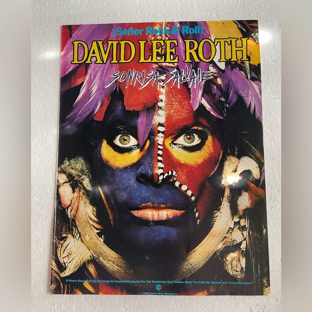 David Lee Roth Sonrisa Salvaje Pinup